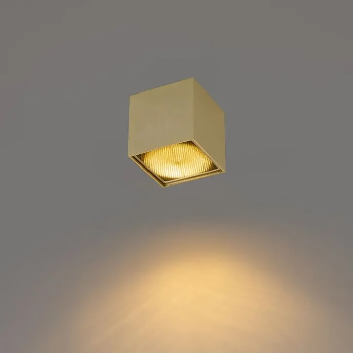 Design opbouwspot goud GU10 111mm - Box Honey