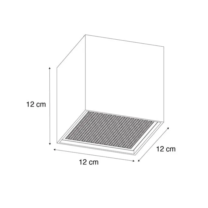 Design opbouwspot goud GU10 111mm - Box Honey