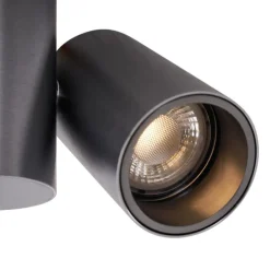 Design opbouwspot gunmetal GU10 50mm 2-lichts kantelbaar - Michael