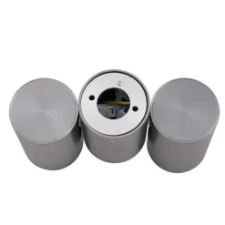 Design opbouwspot gunmetal GU10 50mm 2-lichts kantelbaar - Michael