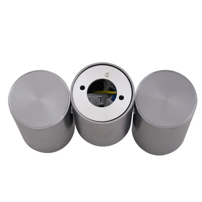 Design opbouwspot gunmetal GU10 50mm 2-lichts kantelbaar - Michael