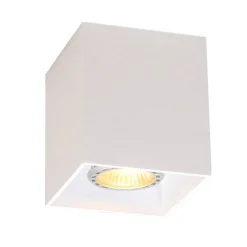 Design opbouwspot wit GU10 50mm- Qubo