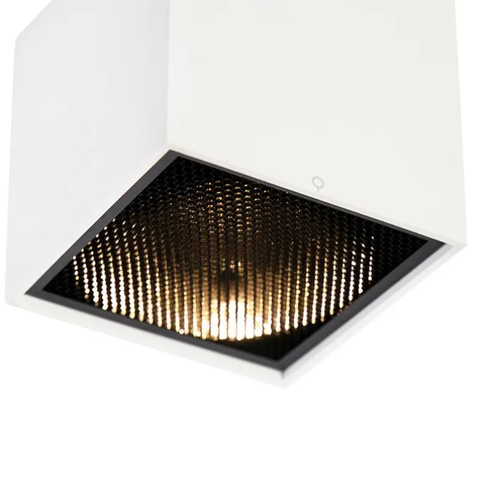 Design opbouwspot wit GU10 111mm - Box Honey