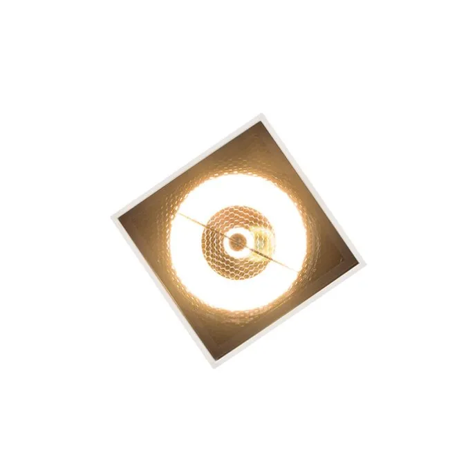 Design opbouwspot wit GU10 111mm - Box Honey