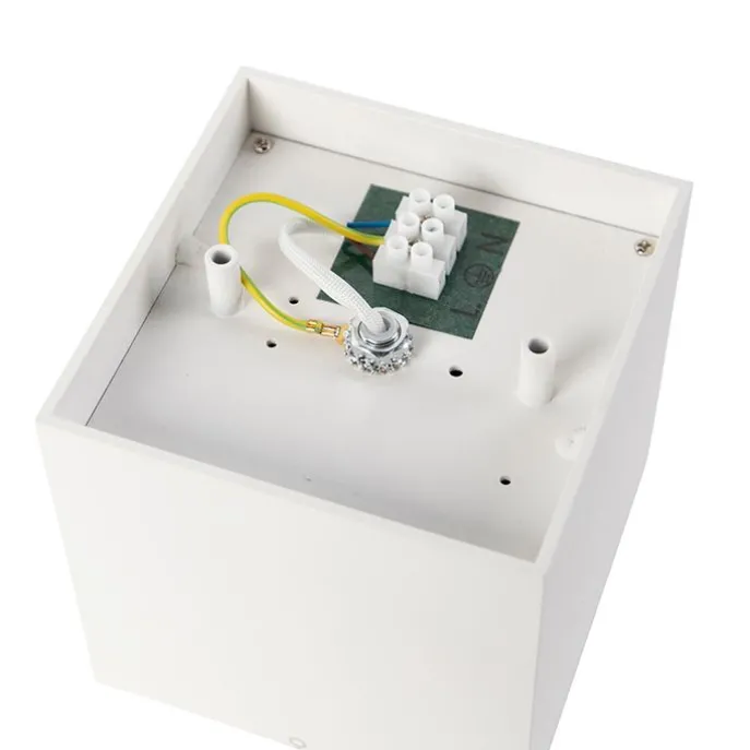 Design opbouwspot wit GU10 111mm - Box Honey