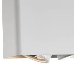 Design opbouwspot wit GU10 70mm 2-lichts draai- en kantelbaar - Vox