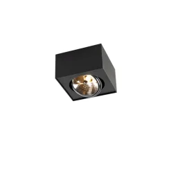 Design opbouwspot zwart draai- en kantelbaar - Kaya