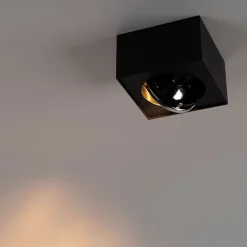 Design opbouwspot zwart draai- en kantelbaar - Kaya