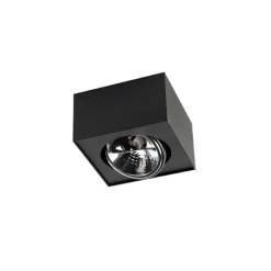 Design opbouwspot zwart draai- en kantelbaar - Kaya