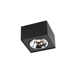 Design opbouwspot zwart draai- en kantelbaar - Kaya