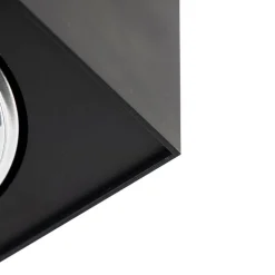 Design opbouwspot zwart draai- en kantelbaar - Kaya