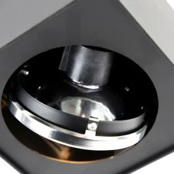 Design opbouwspot zwart draai- en kantelbaar - Kaya