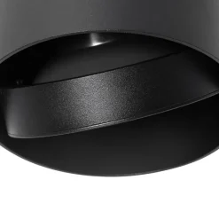 Design opbouwspot zwart draai- en kantelbaar GU10 111mm - Impact