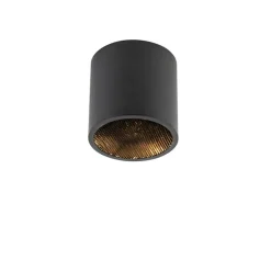 Design opbouwspot zwart GU10 111mm - Impact Honey