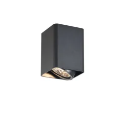 Design opbouwspot zwart GU10 70mm draai- en kantelbaar - Vox