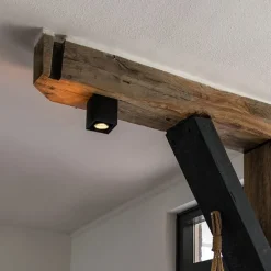 Design opbouwspot zwart GU10 50mm- Qubo Honey