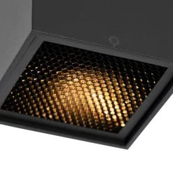 Design opbouwspot zwart GU10 50mm- Qubo Honey