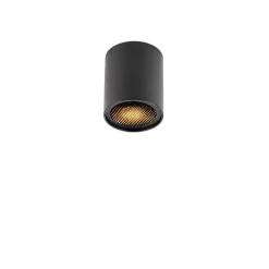Design opbouwspot zwart GU10 50mm - Tubo Honey