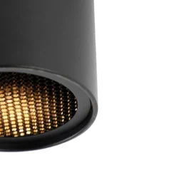 Design opbouwspot zwart GU10 50mm - Tubo Honey