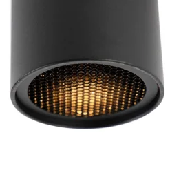 Design opbouwspot zwart GU10 50mm - Tubo Honey