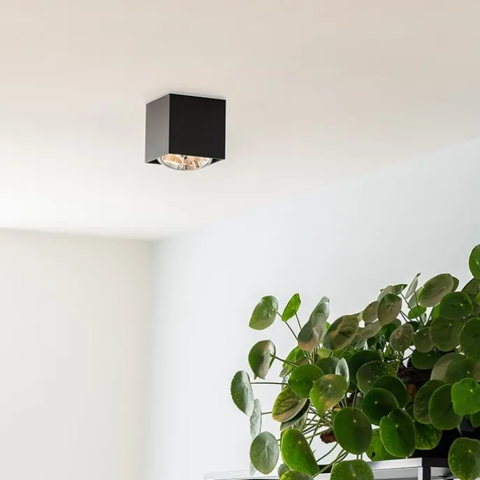 Design opbouwspot zwart vierkant - Box