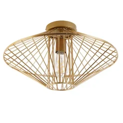 Design plafondlamp goud draad met lichteffect - Zahra