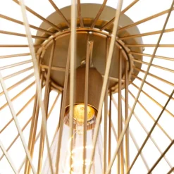 Design plafondlamp goud draad met lichteffect - Zahra