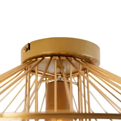 Design plafondlamp goud draad met lichteffect - Zahra