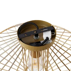 Design plafondlamp goud draad met lichteffect - Zahra