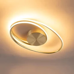 Design plafondlamp goud incl. LED 3 staps dimbaar - Rowan