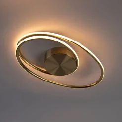 Design plafondlamp goud incl. LED 3 staps dimbaar - Rowan