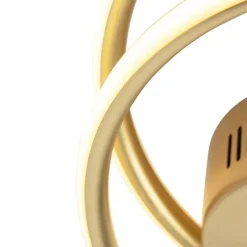 Design plafondlamp goud incl. LED 3 staps dimbaar - Rowan