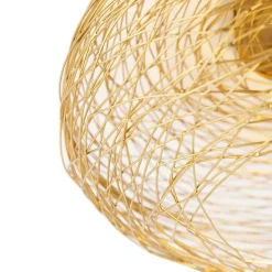 Design plafondlamp goud ovaal - Sarella