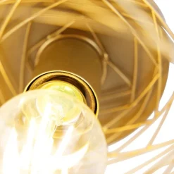 Design plafondlamp goud ovaal - Sarella