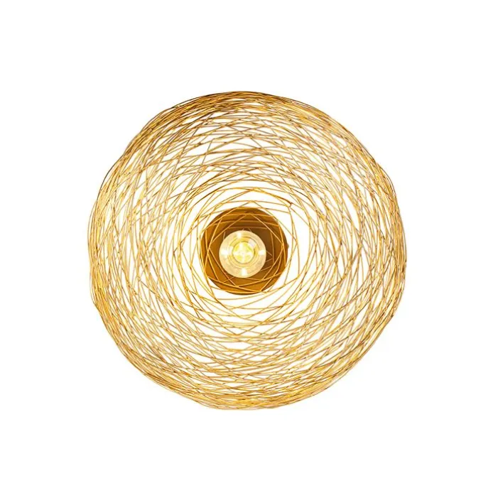 Design plafondlamp goud ovaal - Sarella