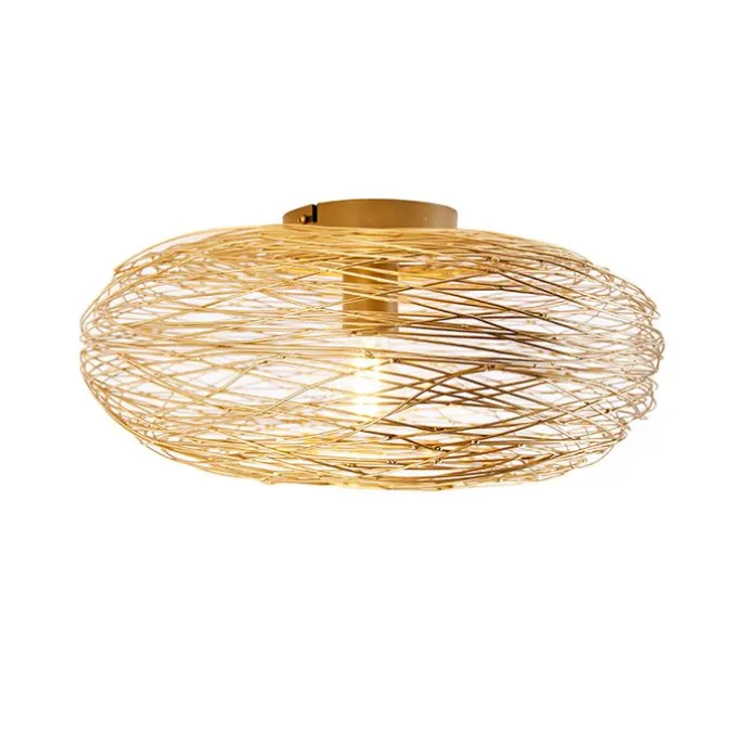 Design plafondlamp goud ovaal - Sarella