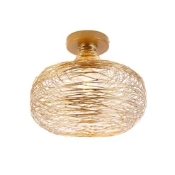 Design plafondlamp goud staal - Sarella