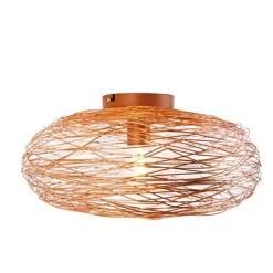 Design plafondlamp koper ovaal - Sarella