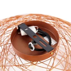 Design plafondlamp koper ovaal - Sarella