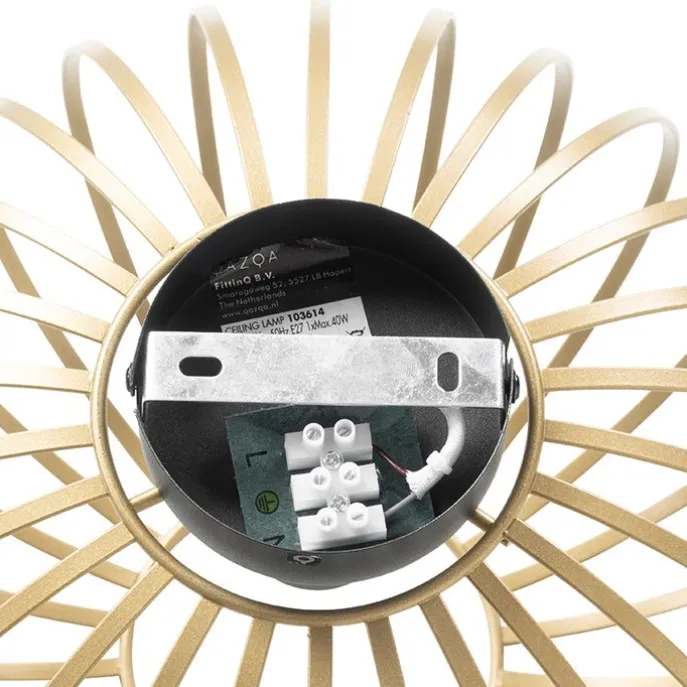 Design plafondlamp messing 30 cm - Johanna