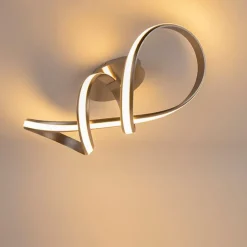 Design plafondlamp staal dimbaar incl. LED - Viola Due