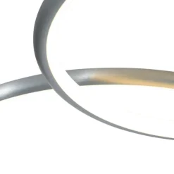 Design plafondlamp staal incl. LED 3-staps dimbaar 4-lichts - Joaniqa