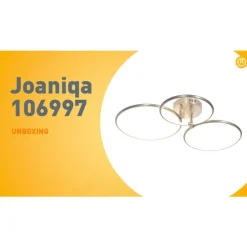 Design plafondlamp staal incl. LED 3-staps dimbaar 3-lichts - Joaniqa