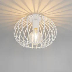 Design plafondlamp wit 30 cm - Johanna