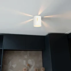 Design plafondlamp wit met lichteffect - Yana