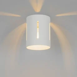 Design plafondlamp wit met lichteffect - Yana