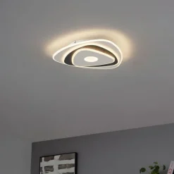 Design plafondlamp wit met donkergrijs organisch incl. LED dimbaar - Taylor