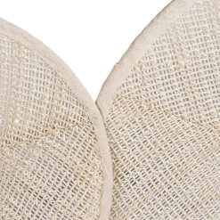 Design plafondlamp wit met stof 3-lichts - Jane