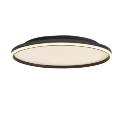 Design plafondlamp zwart met wit incl. LED 3-staps dimbaar - Xavi