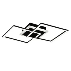 Design plafondlamp zwart incl. LED 3-staps dimbaar - Veni